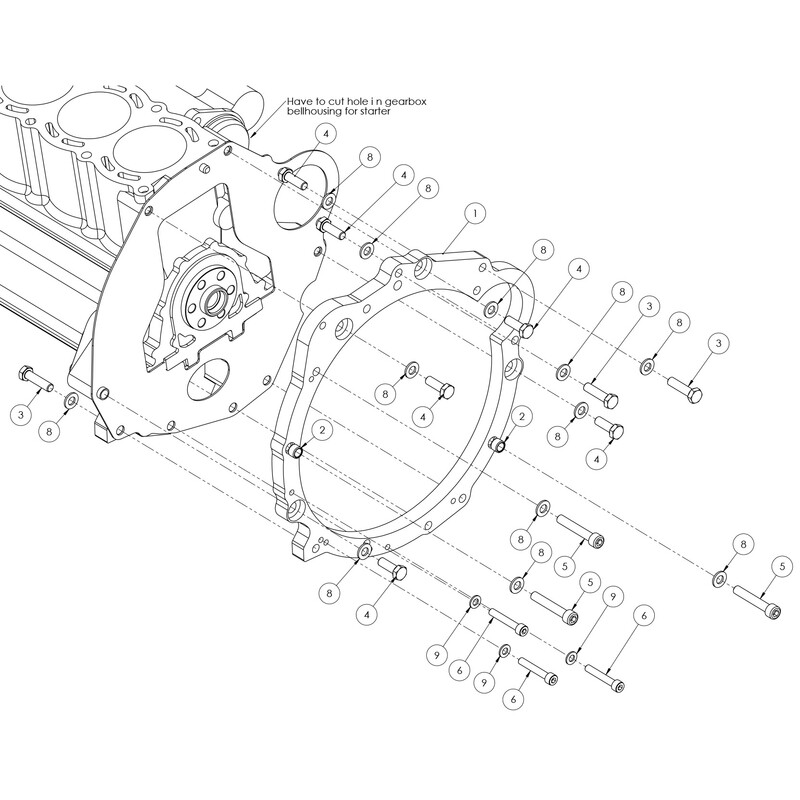 Kit d'Adaptation Boîte de Vitesse BMW M57N sur Moteur Nissan RB